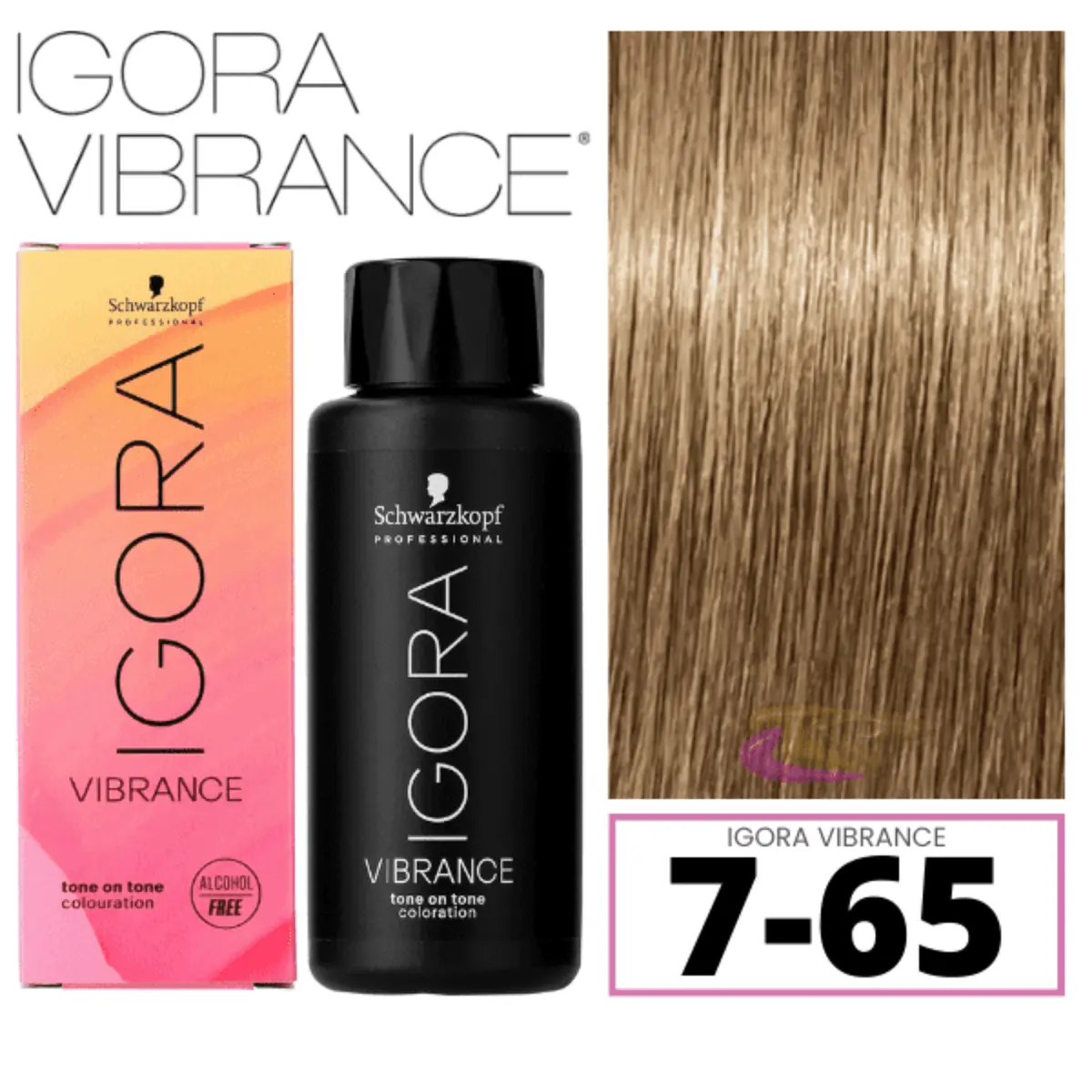 Coloração Igora Vibrance 7 65 Louro Médio Marrom Dourado Schwarzkopf Professional 60g