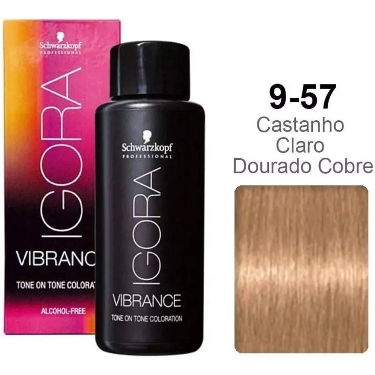 Schwarzkopf Igora Vibrance 9-57 Louro Extra Claro Dourado Cobre 60ml