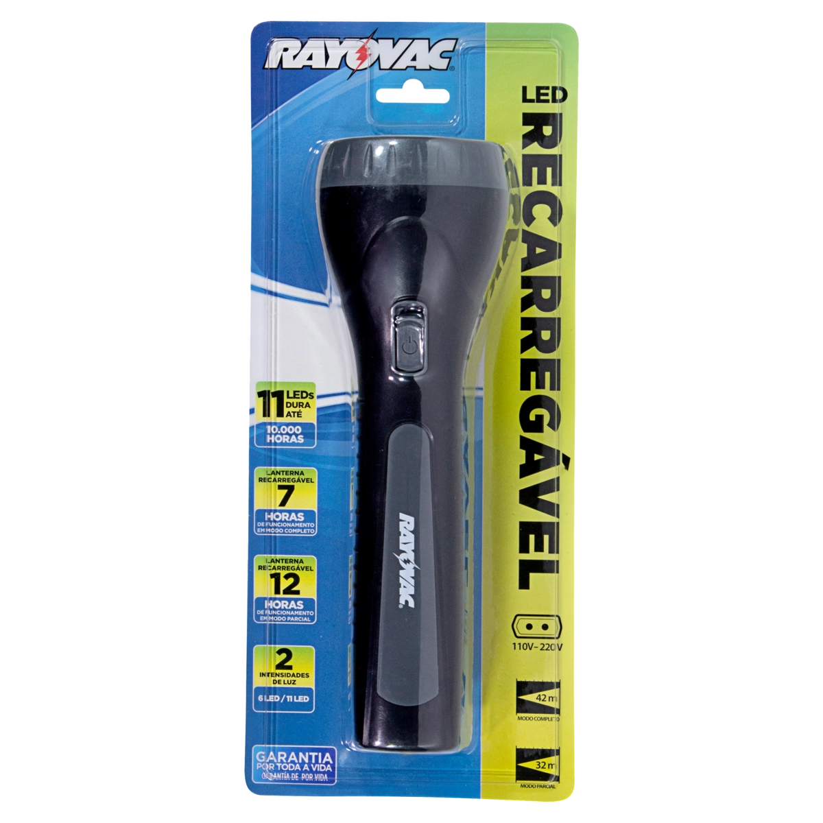 Lanterna Recarregável 11 Leds Rayovac Bivolt