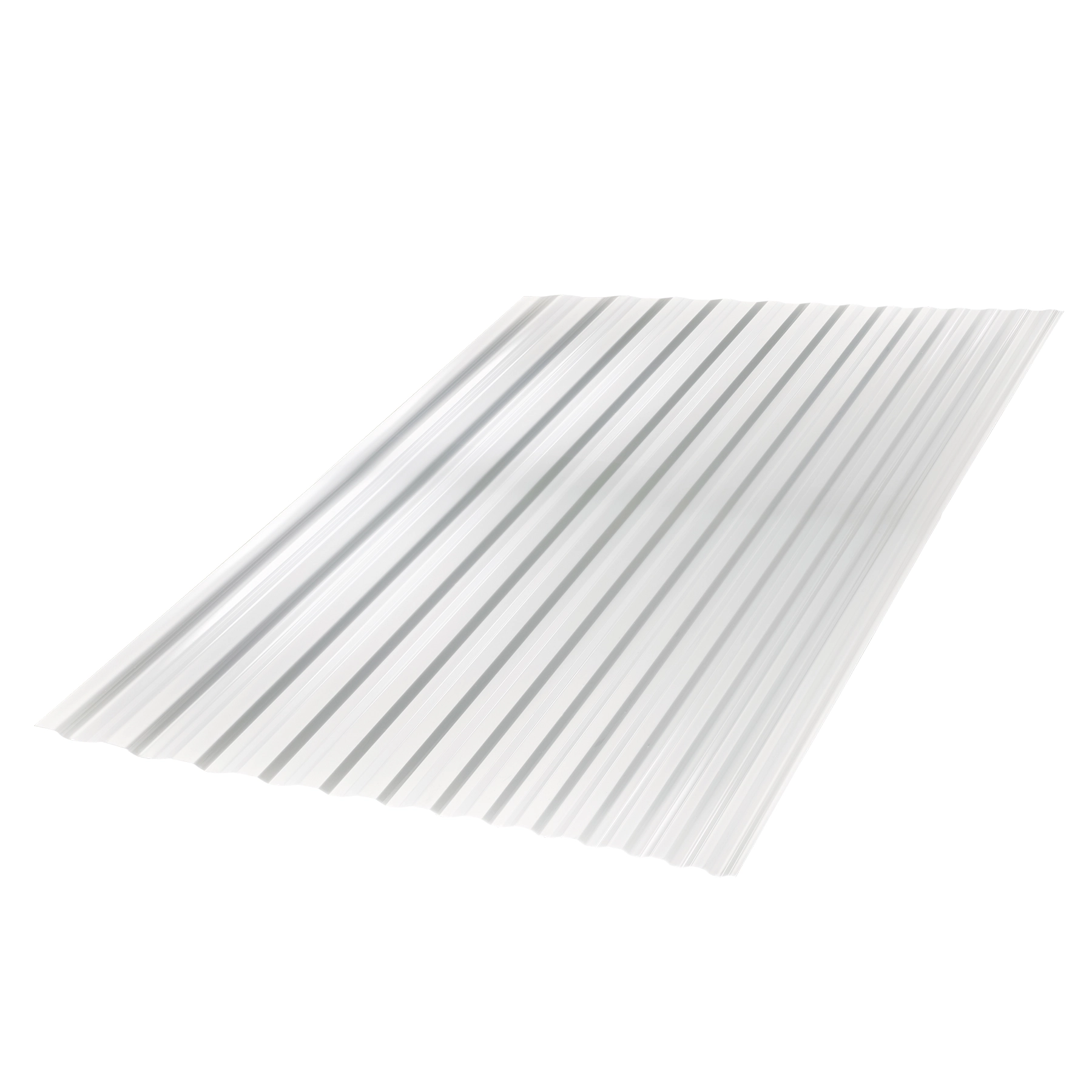 Telha de Policarbonato Grega Trapezoidal 99x244cm 0,7mm Leitosa Ajover