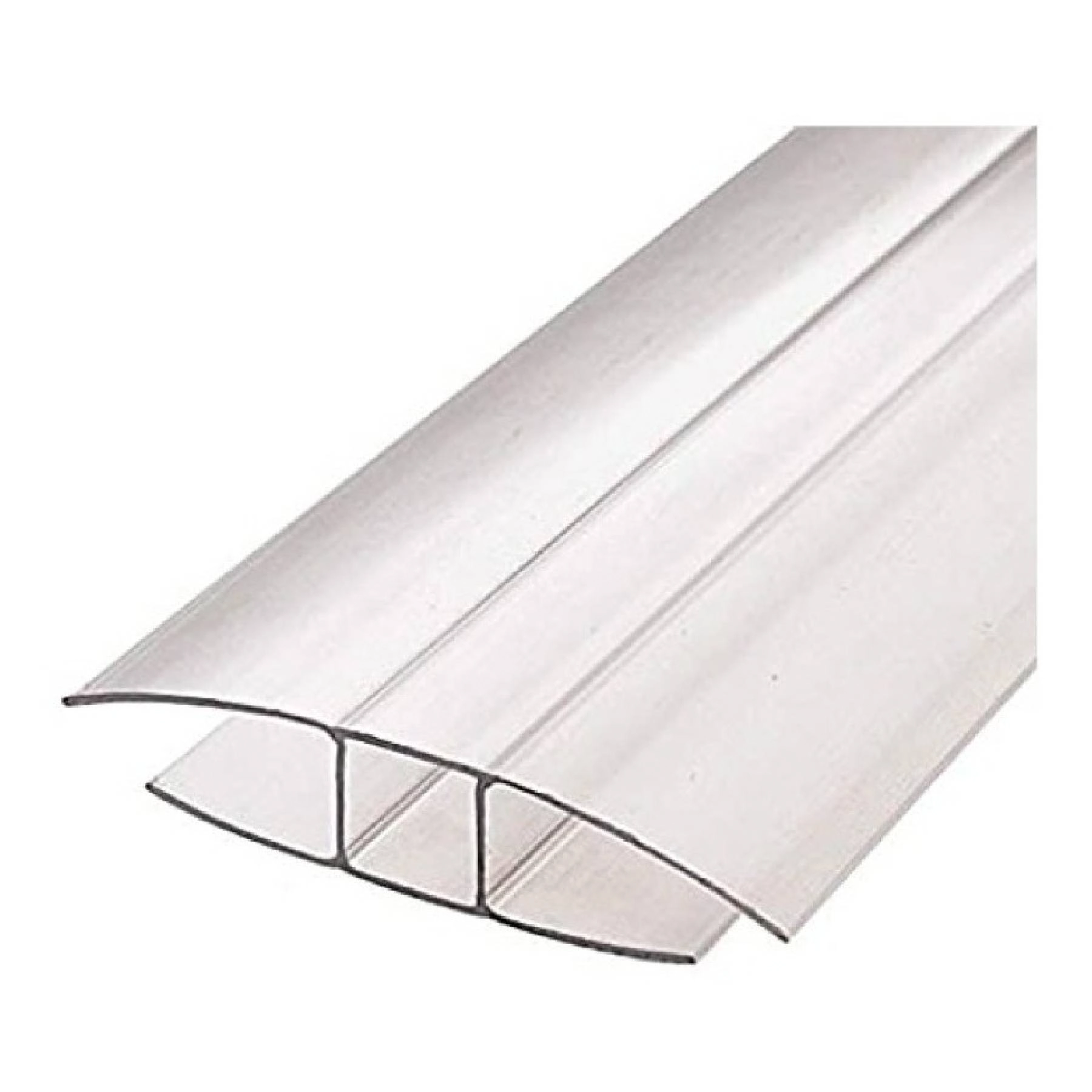 Perfil H Chapa Alveolar Policarbonato 11,8m Cristal Ajover