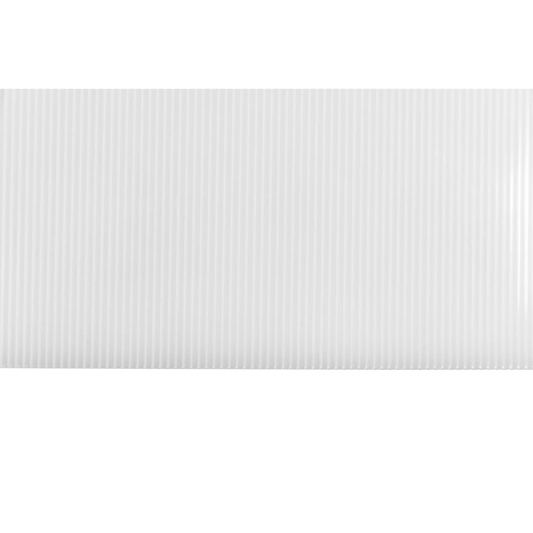 Chapa de Policarbonato Alveolar Policarbonato 210x295cm 6mm Leitosa Ajover