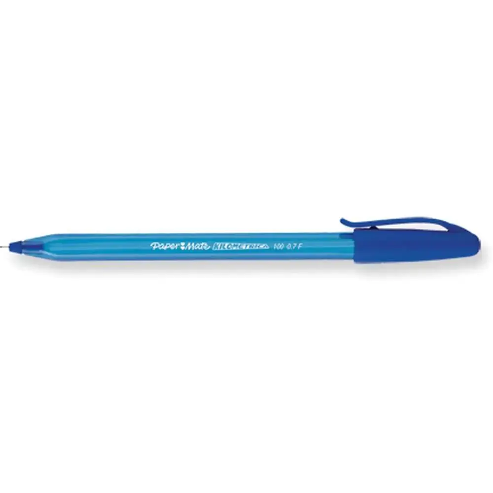 Caneta Paper Mate Kilometrica 100 P Fina Azul