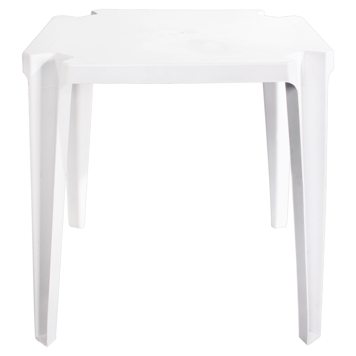 Mesa De Plástico Branca Quadrada Firenze Dolfin