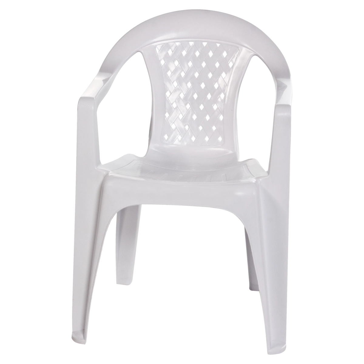 Poltrona De Plástico Branca Vanny Dolfin