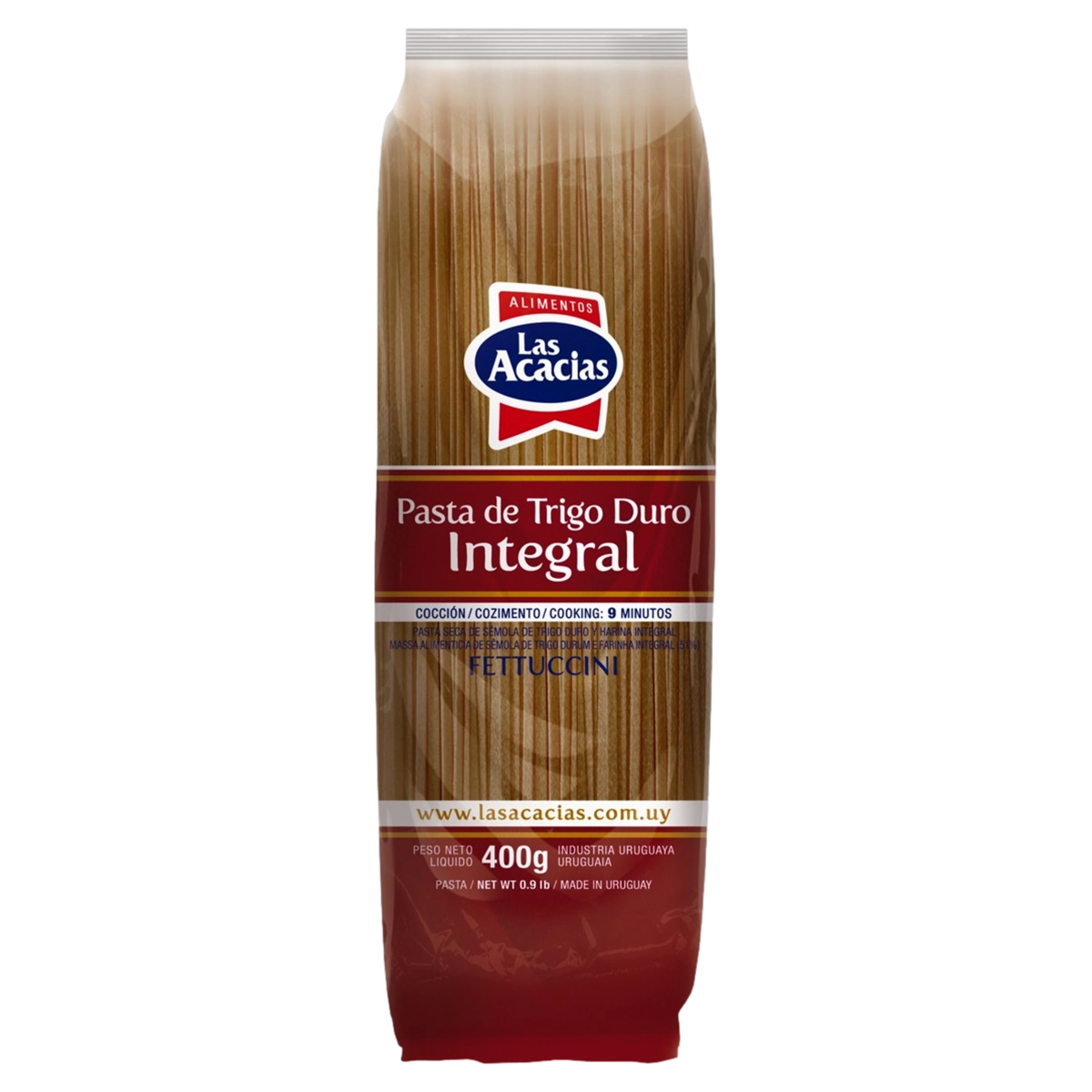 Macarrão De Sêmola De Trigo Durum Integral Fettuccine Las Acacias Pacote 400g