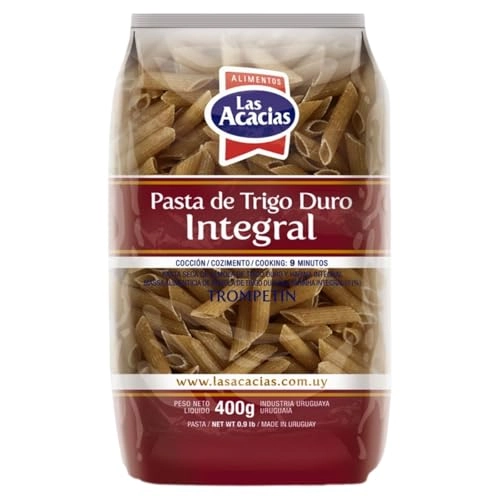 Macarrão De Sêmola De Trigo Durum Integral Penne Las Acacias Pacote 400g