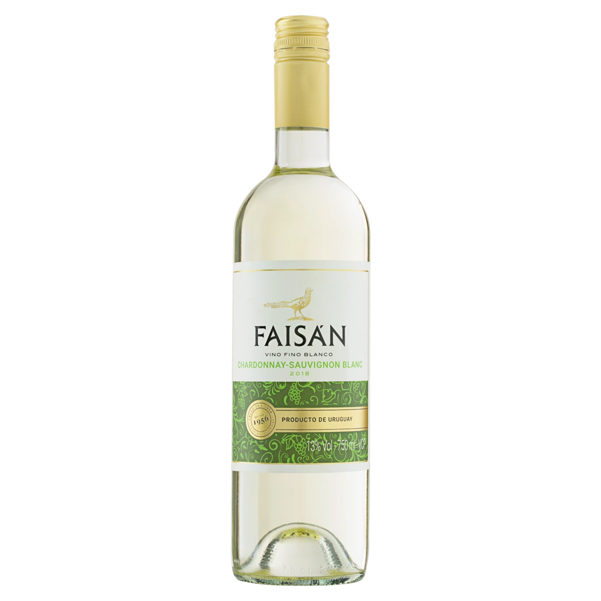Vinho Uruguaio Branco Seco Faisán Chardonnay Sauvignon Blanc Garrafa 750ml