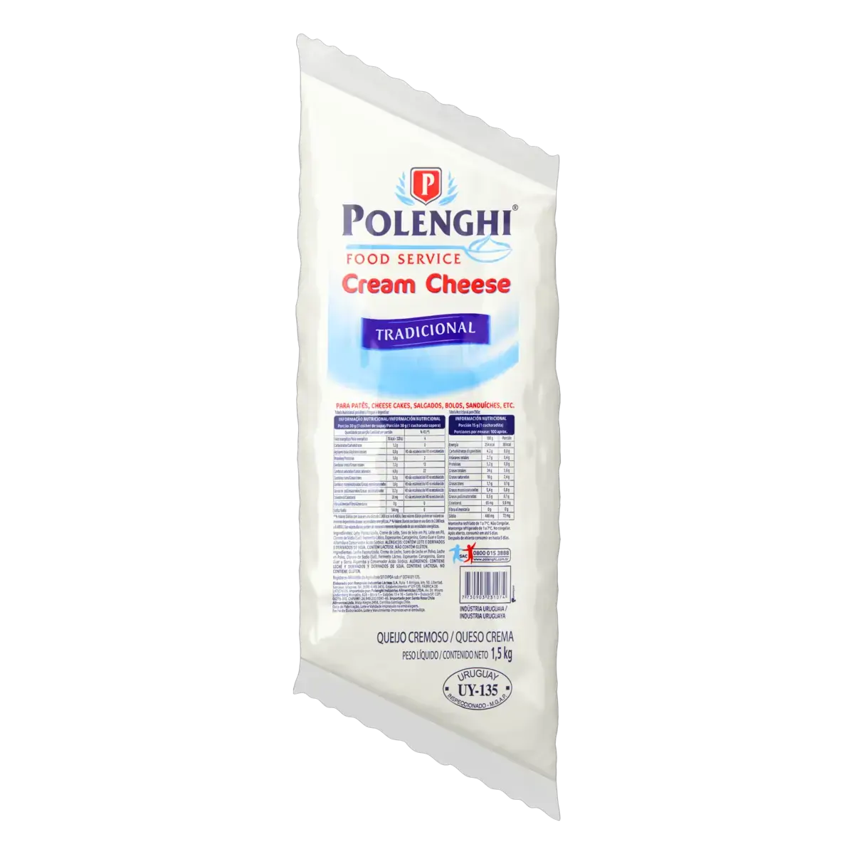 Cream Cheese Polenghi Profissional Bisnaga 1,5kg