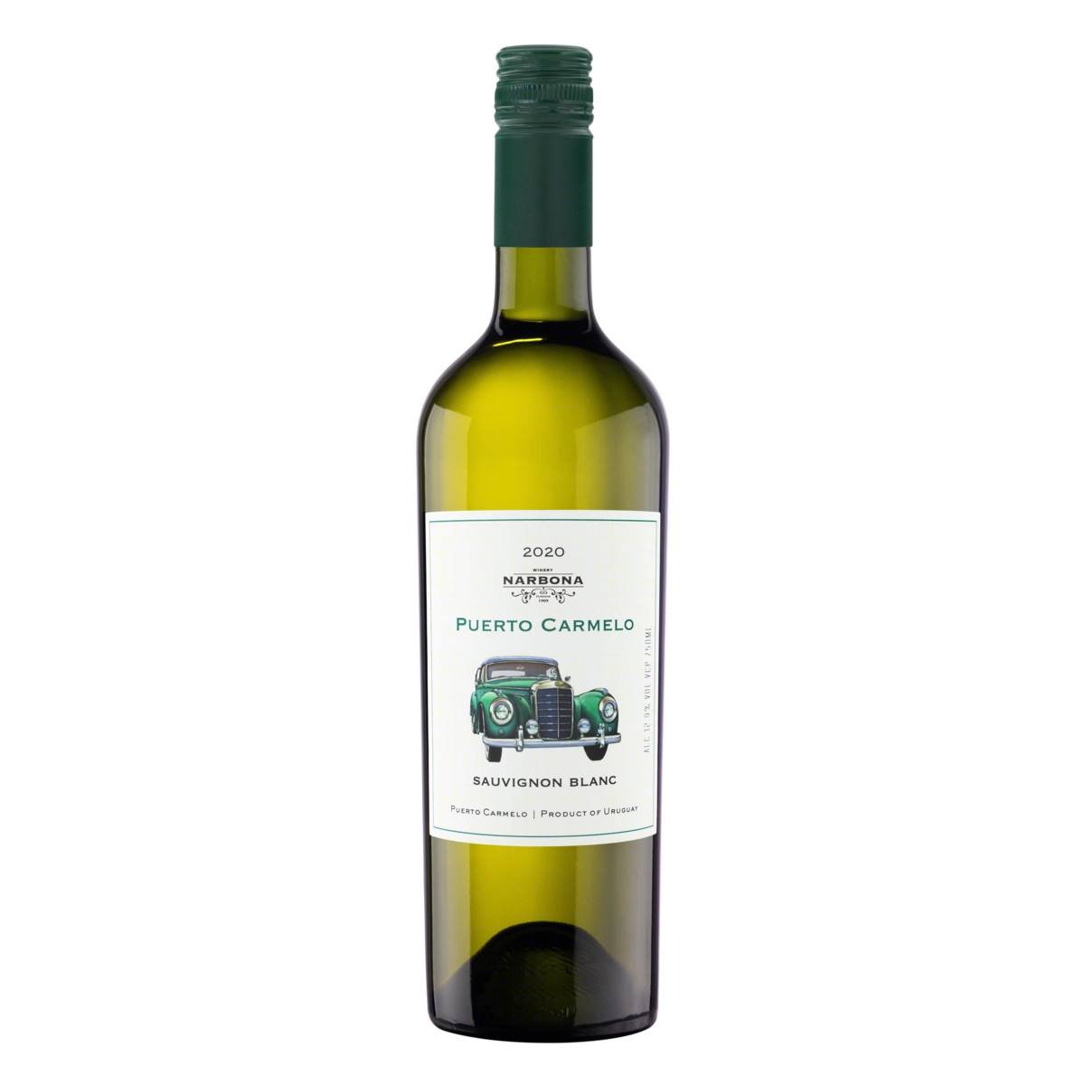 Vinho Uruguaio Branco Seco Narbona Puerto Carmelo Sauvignon Blanc Garrafa 750ml