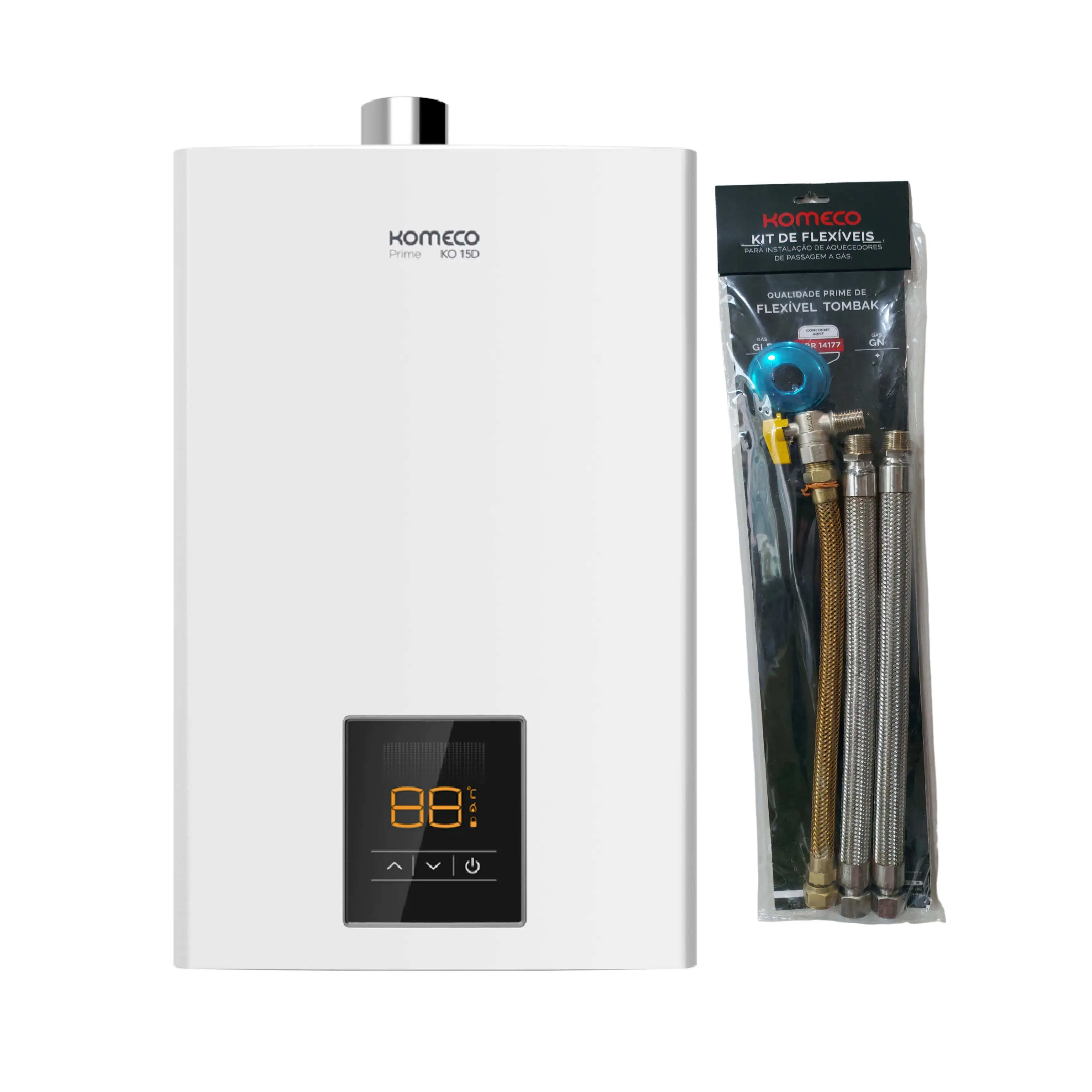 Aquecedor Komeco Ko 16 D Prime 16 Litros Glp Com Kit Ligação Branco Bivolt