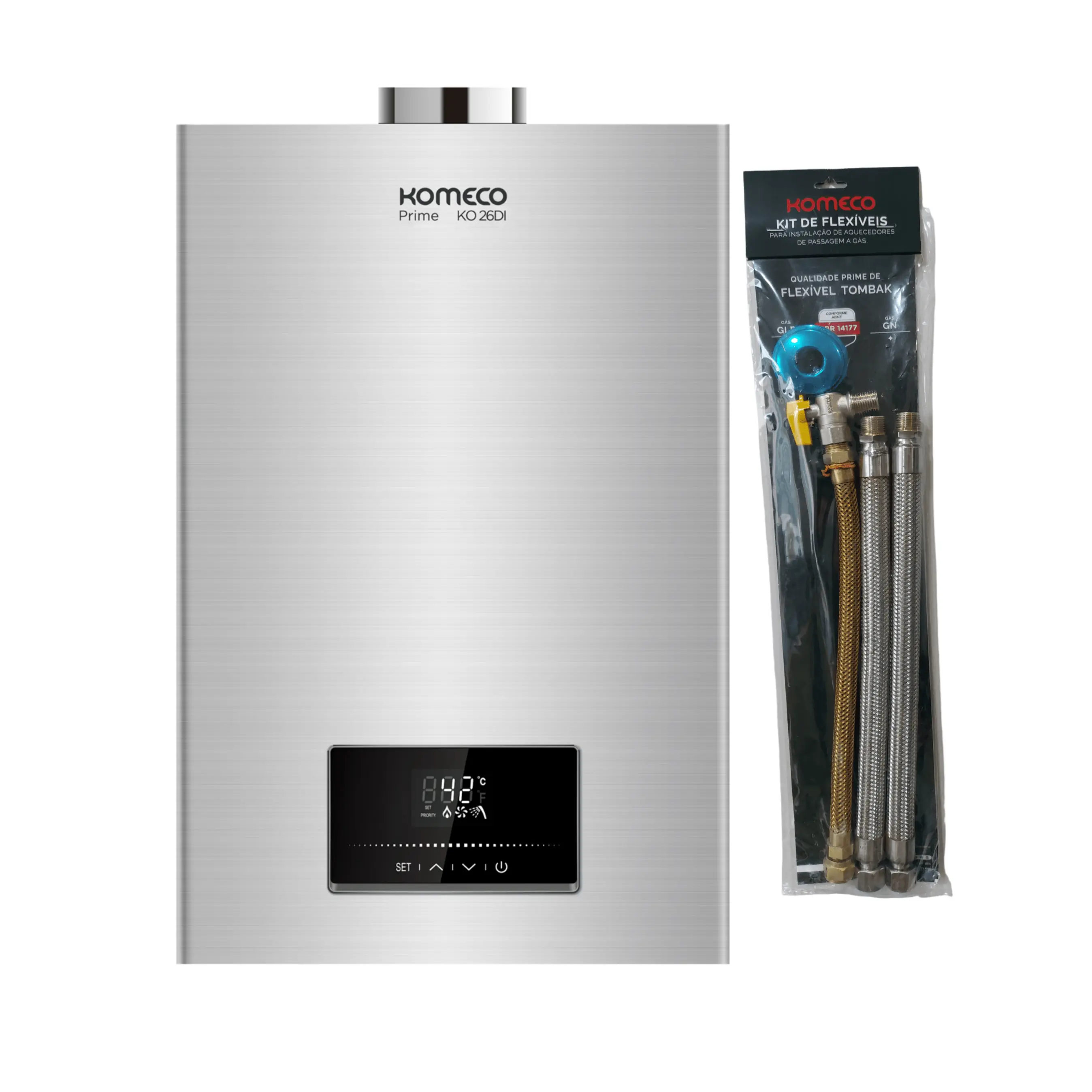 Aquecedor Komeco Ko 26di Prime Wifi 26 Litros Gás Glp E Kit Inox 127v/220v