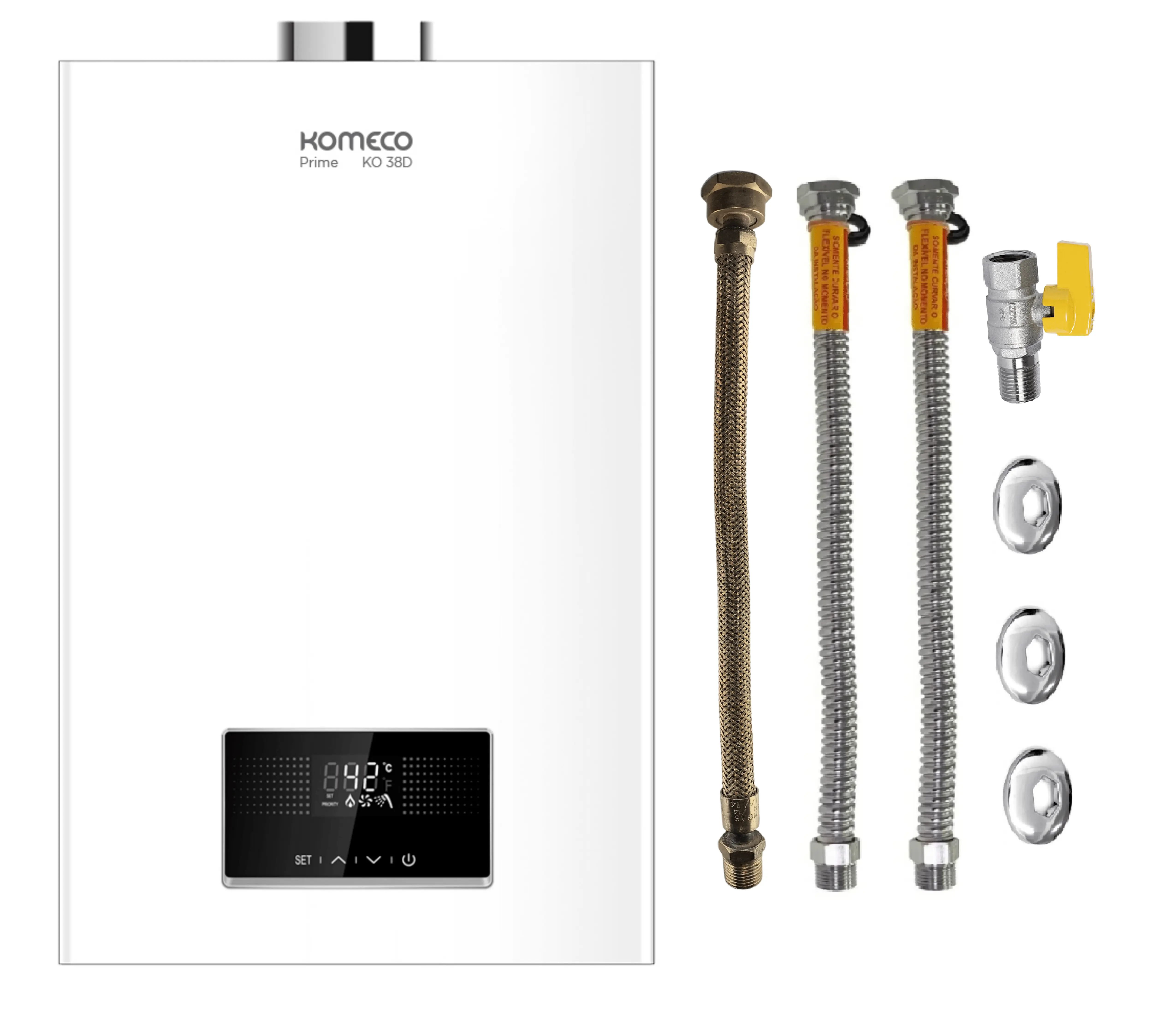 Aquecedor  De Água  A Gás Komeco Ko 38 D Prime Wifi 38 Litros Glp Com Kit