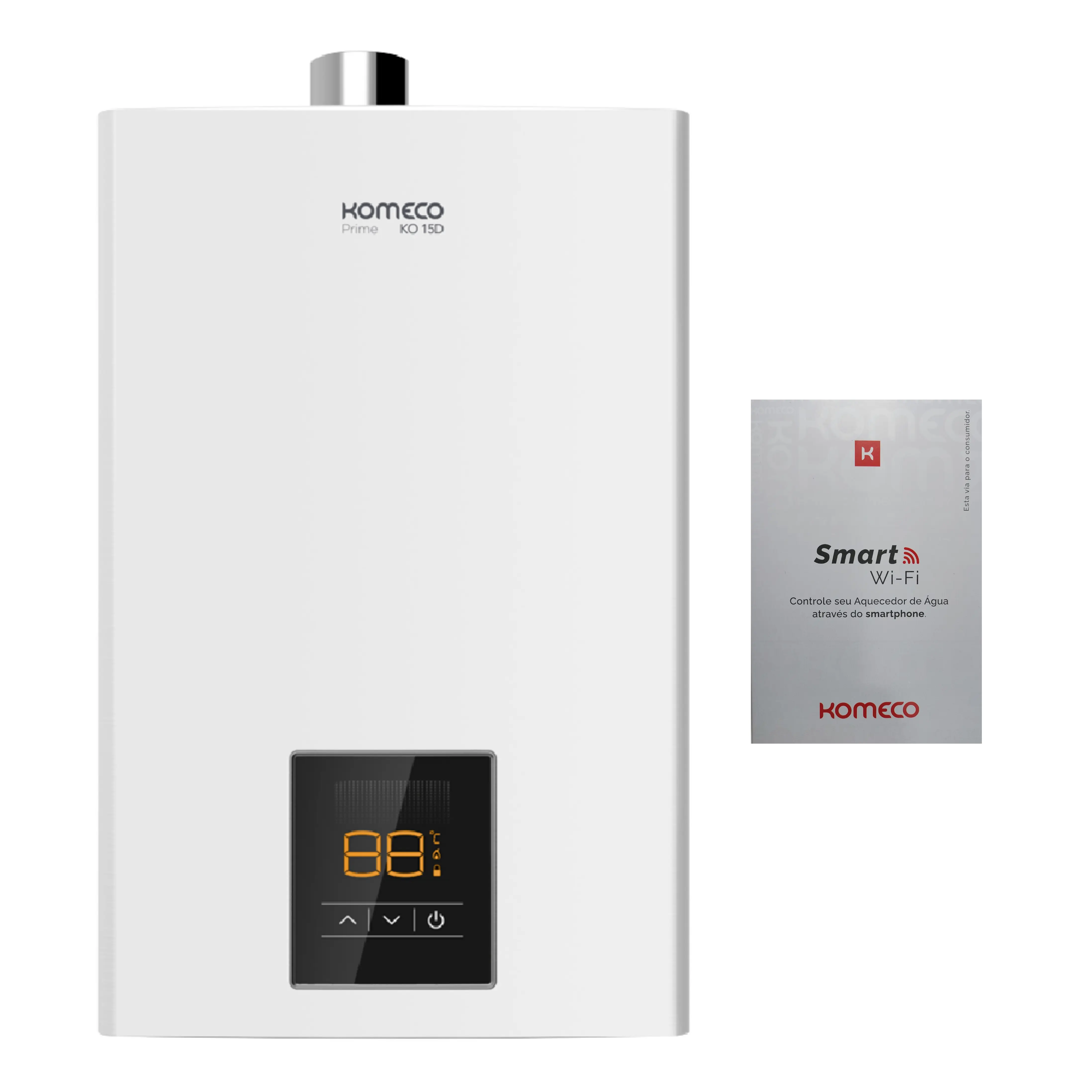 Aquecedor De Água A Gás Komeco Ko 16 D Prime 16 Litros Glp Com Módulo Wi Fi