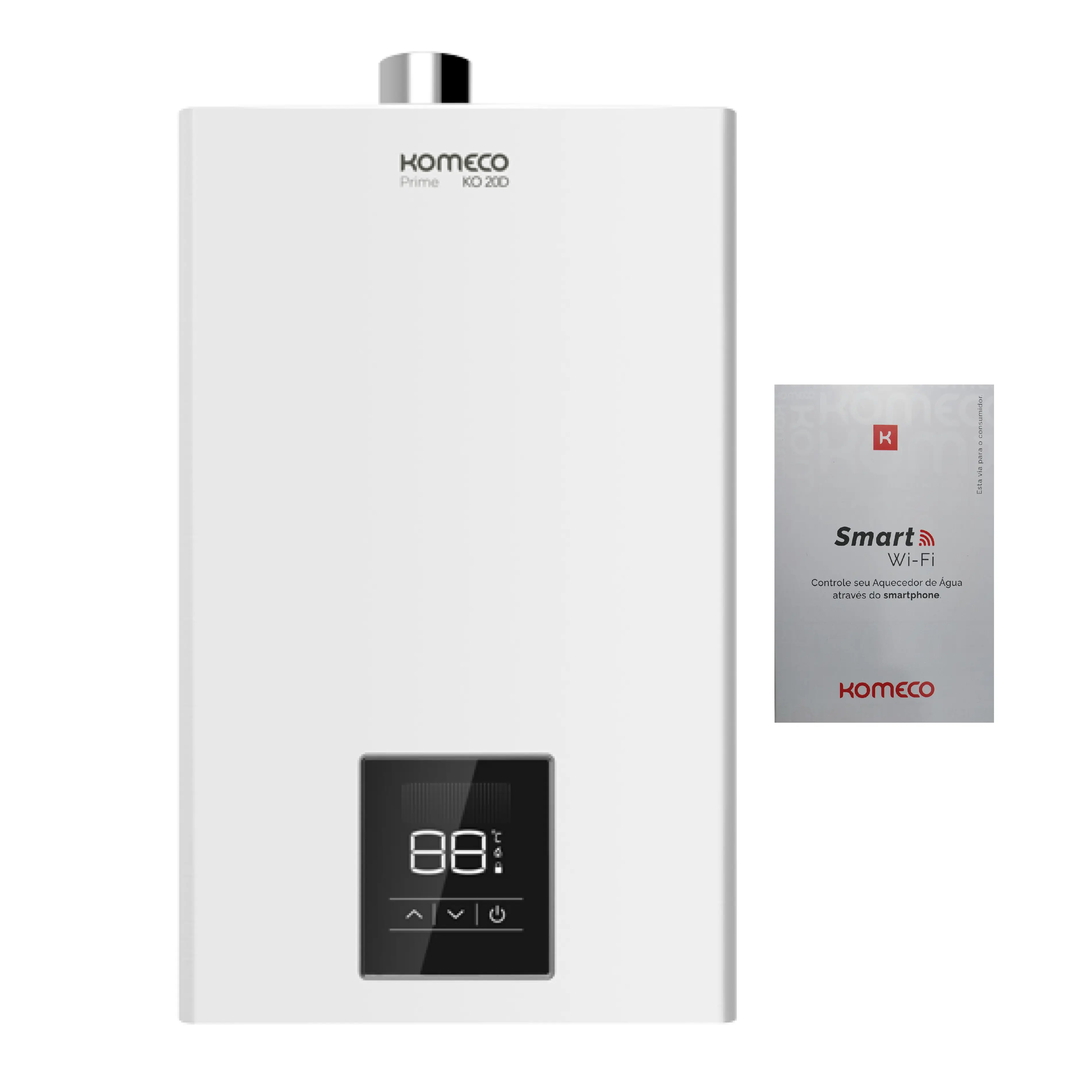 Aquecedor De Água A Gás Komeco Ko 21 D Prime 21 Litros Glp Com Modulo Wi Fi