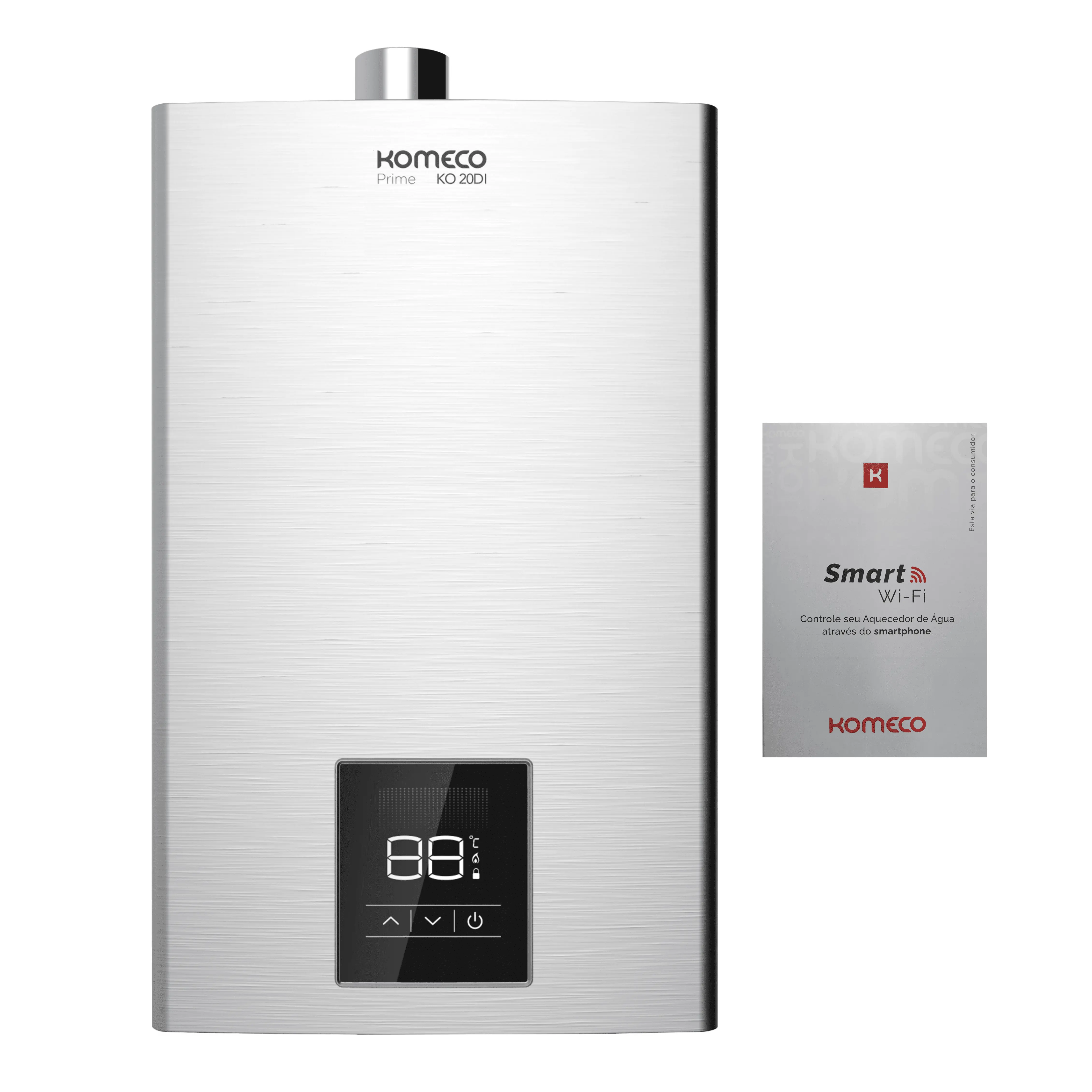 Aquecedor De Água A Gás Komeco Ko 21 Di Prime 21 Litros Glp Com Modulo Wi Fi