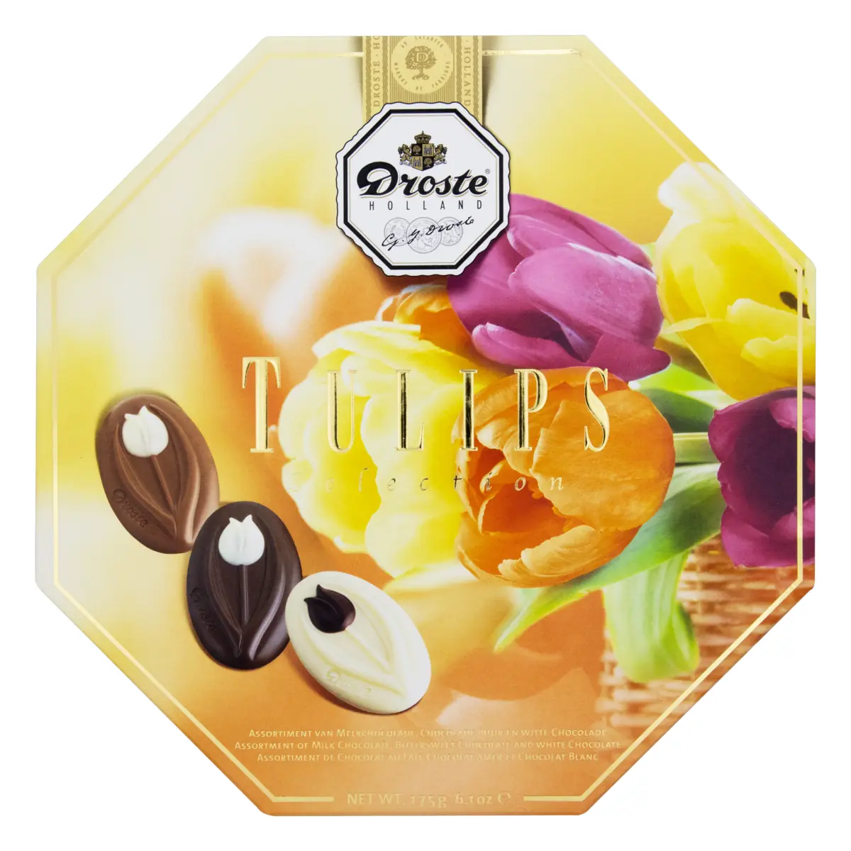 Chocolate Droste Holland Tulips Selection Caixa 175g