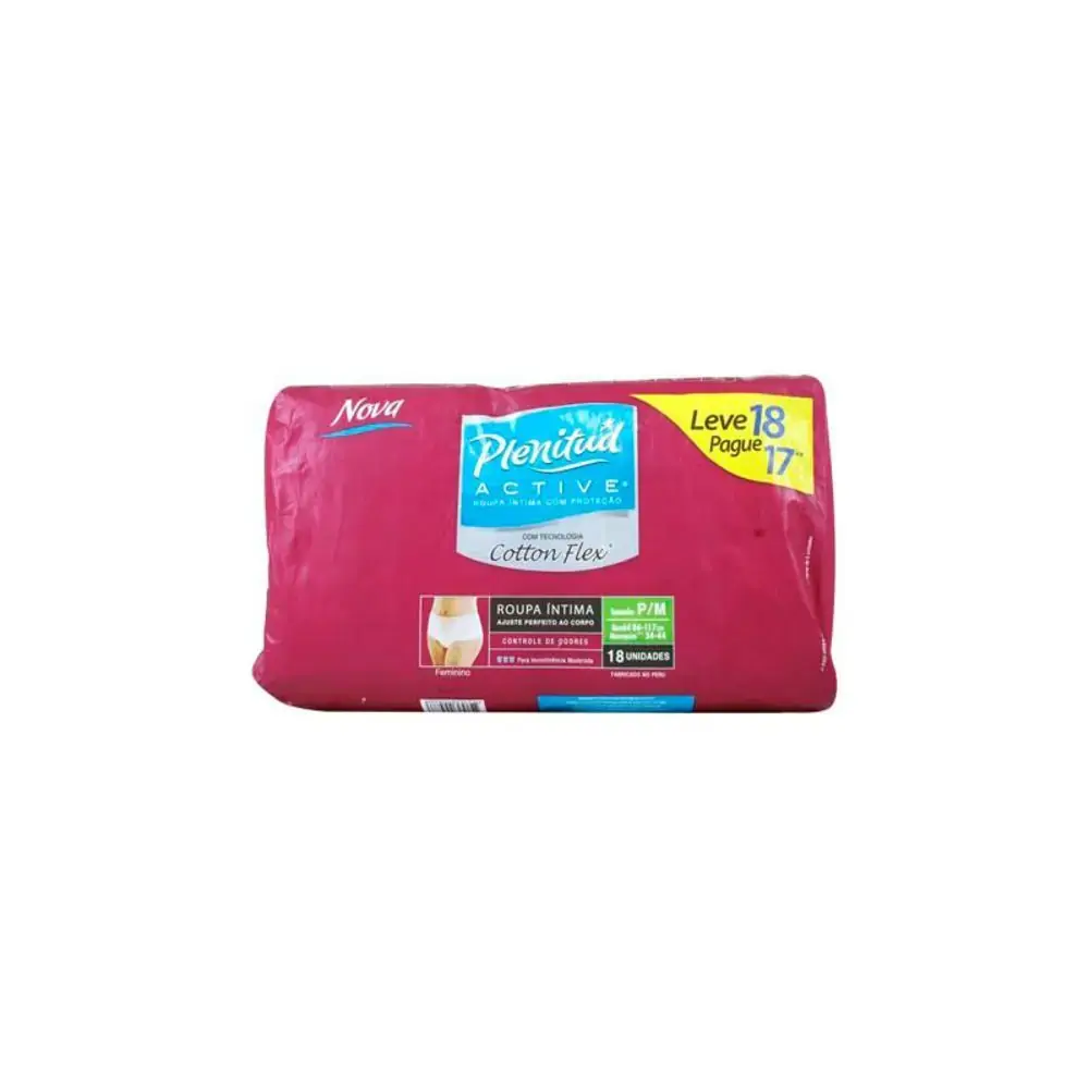 Fralda Plenitud Active Cotton Fem.lv18pg17 P/m