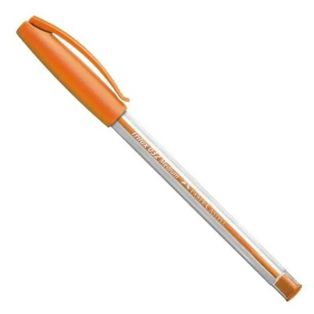 Caneta Faber Castel Trilux Laranja