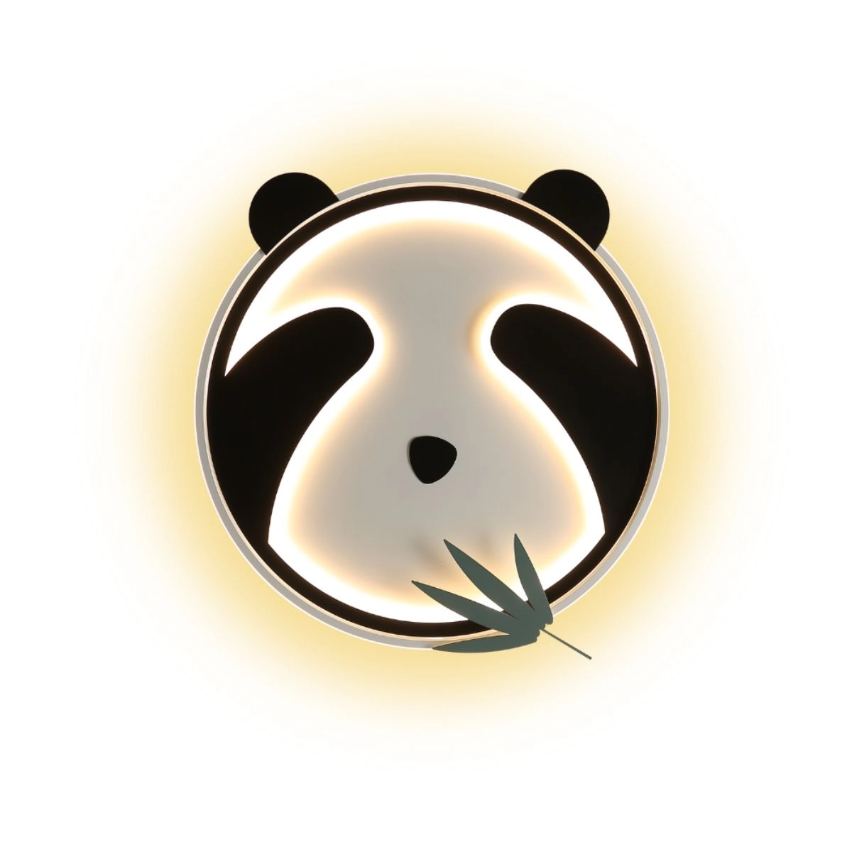 Plafon De Sobrepor Infantil Panda 45cm Led 25w 3 Em 1 Bivolt La1023 Delis