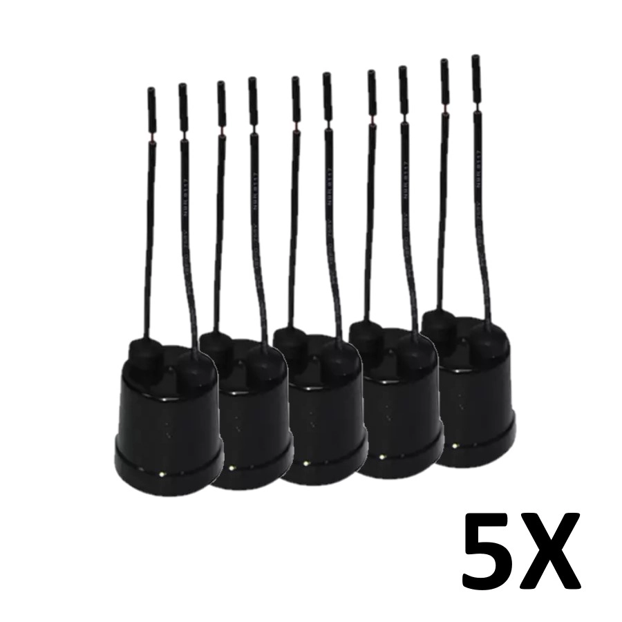 Kit 5 Soquete Bocal Com Rabicho Lâmpada E27