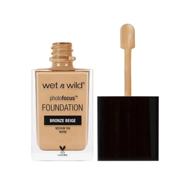 Base Liquida Wetn Wild Alta Cobertura Photo Focus Matte Bronze Beige 30ml