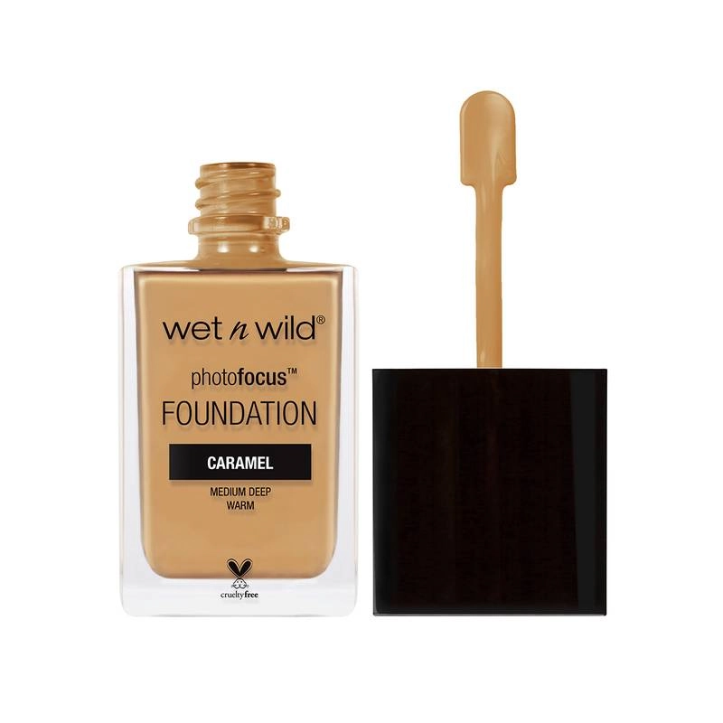 Base Liquida Wetn Wild Alta Cobertura Photo Focus Matte Caramel 30ml