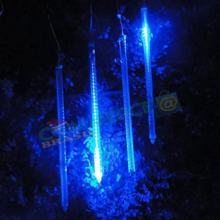 Pisca Pisca Led Turbo Snow Fall Azul 60cm 1 Tubo 33 Leds 331 110