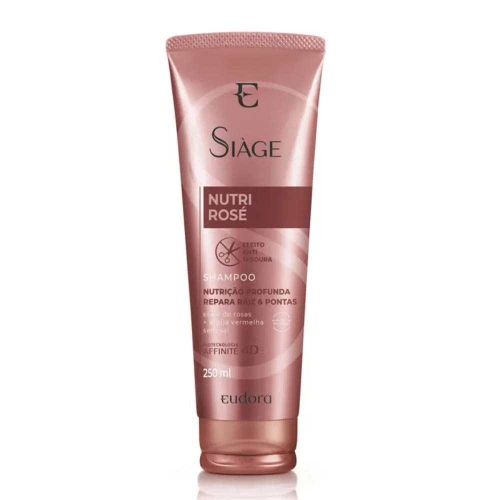 Shampoo Eudora Siàge Nutri Rosé Bisnaga 250ml