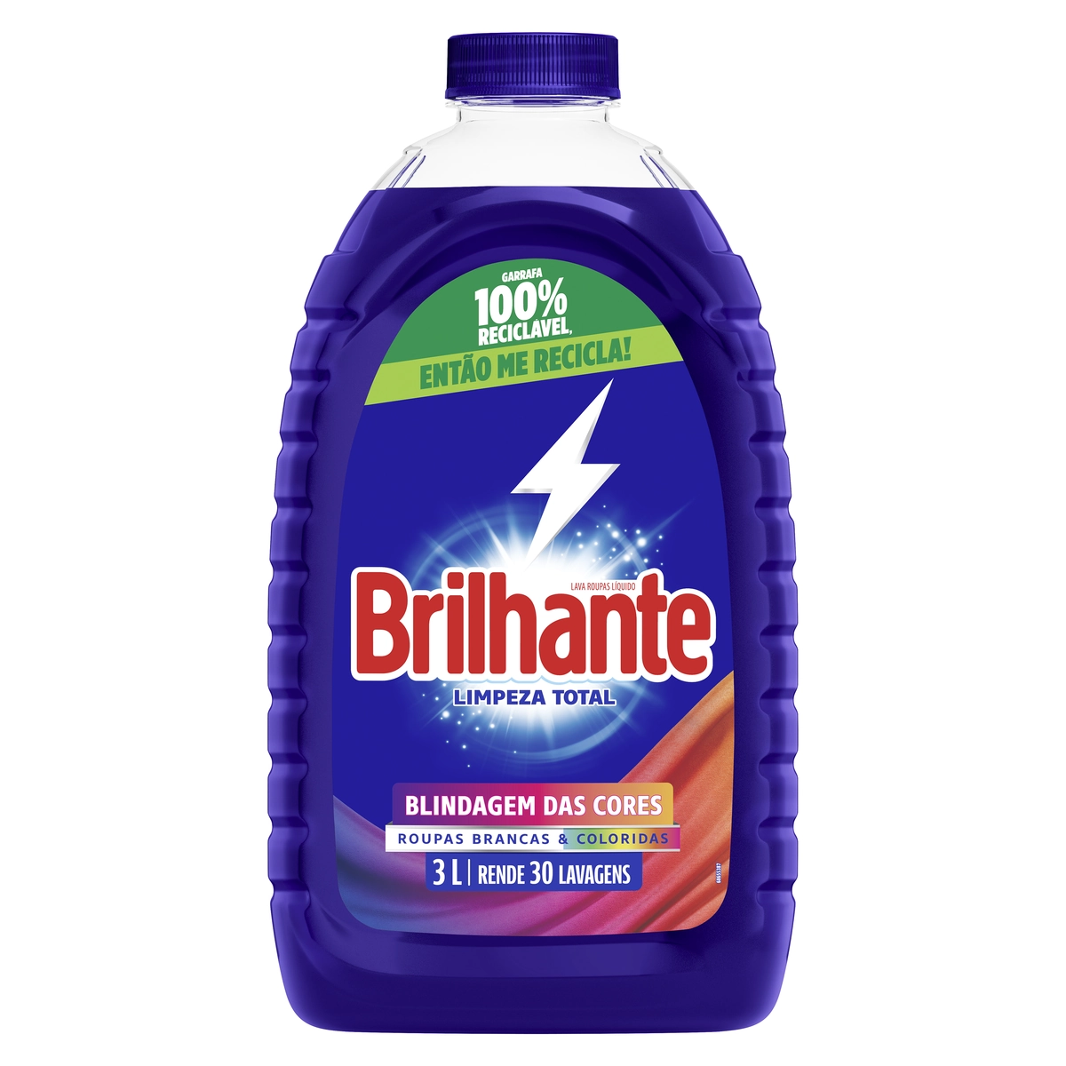 Lava Roupas Líquido Roupas Brancas E Coloridas Brilhante Limpeza Total Frasco 3l