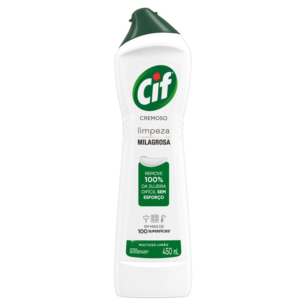 Saponáceo Cremoso Multiuso Limão Cif Squeeze 450ml