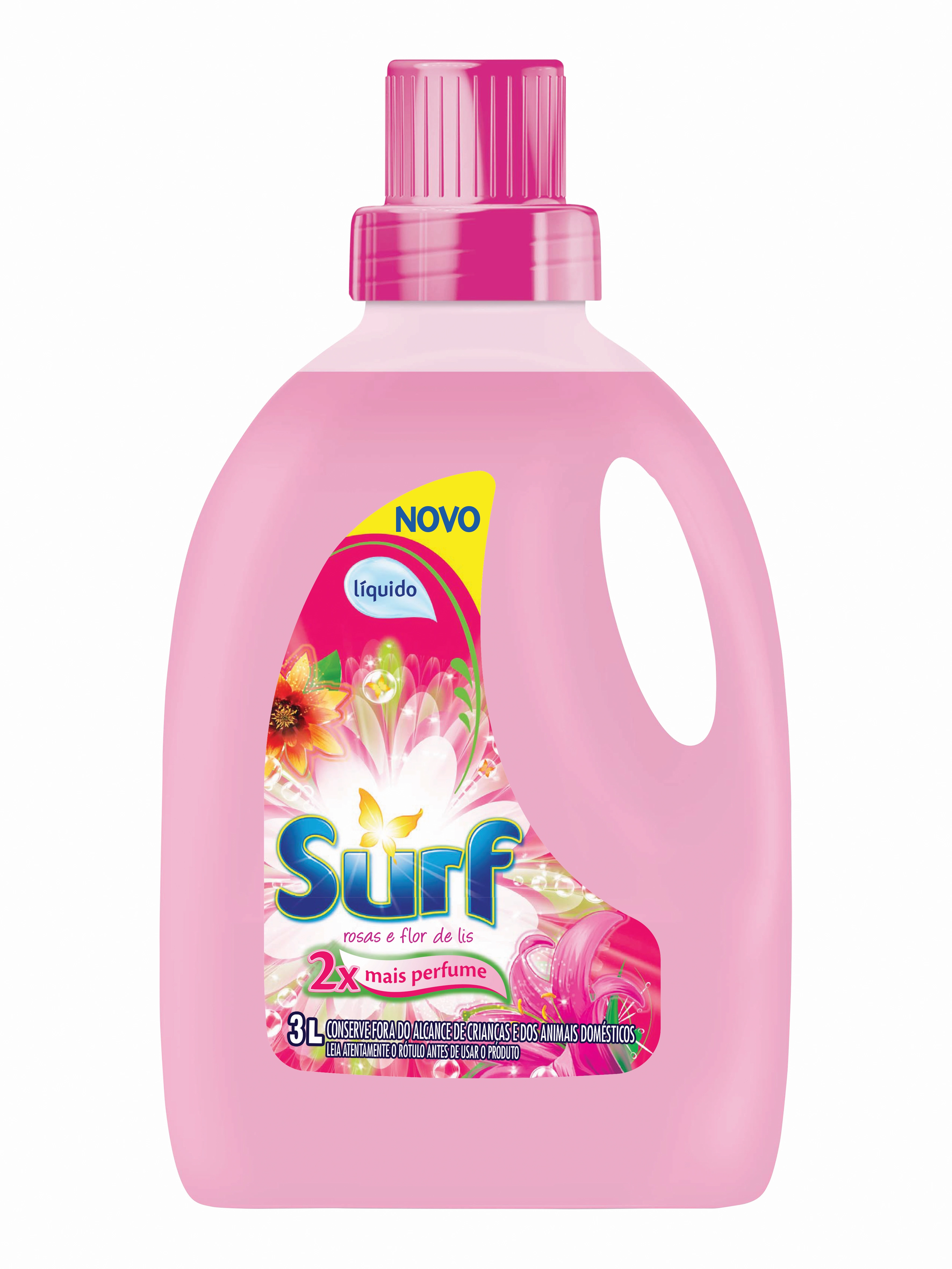 Detergente Líquido Surf Rosas E Flor De Lis 3l