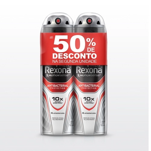 Desodorante Rexona Aero Kit C/2 Antibacterial