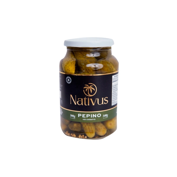 Pepino Em Conserva Inteiro Nativus 300g