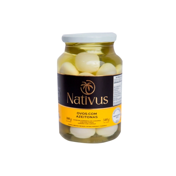 Ovo De Codorna Com Azeitonas Nativus 300g