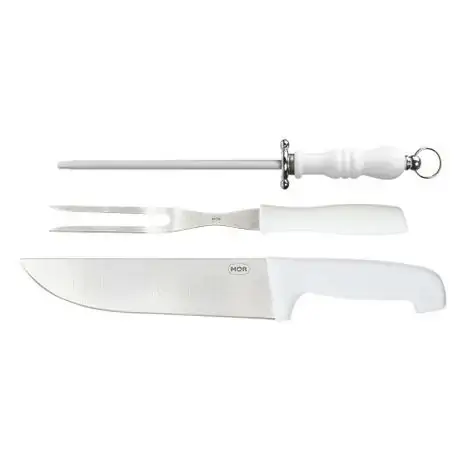 Kit Assador Mor Faca,garfo E Chaira Unidade