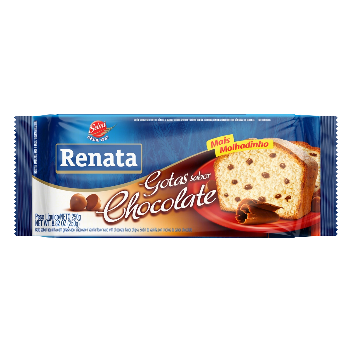 Bolo Gotas De Chocolate Renata Pacote 250g