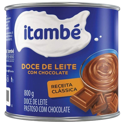 Doce De Leite Com Chocolate Itambé Lata 800g