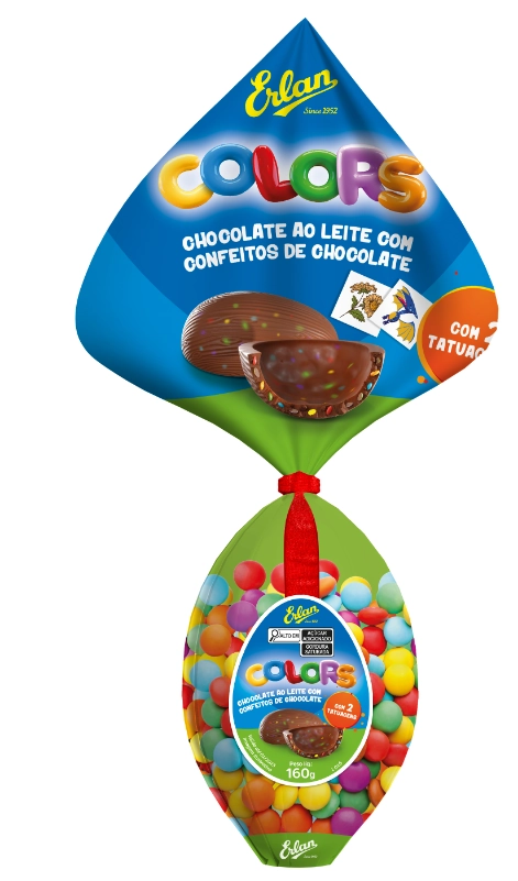 Ovo Pascoa Colors Choc.160g