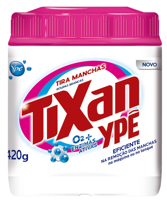 Tira Manchas Pó Roupas Brancas Tixan Ypê Pote 420g