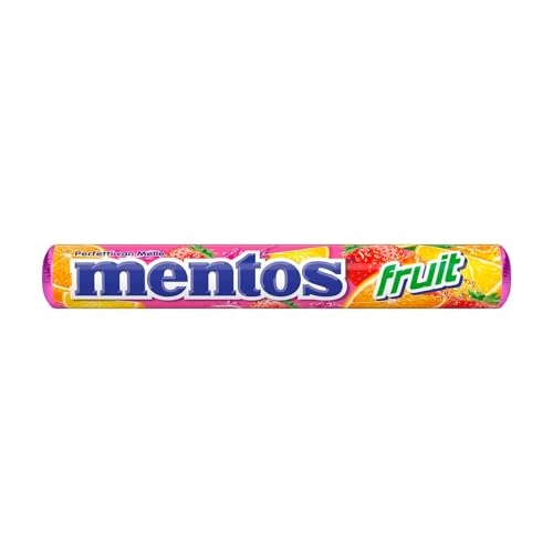 Confeito Laranja, Morango Ou Limão Mentos Fruit Caixa 600g 16 Unidades