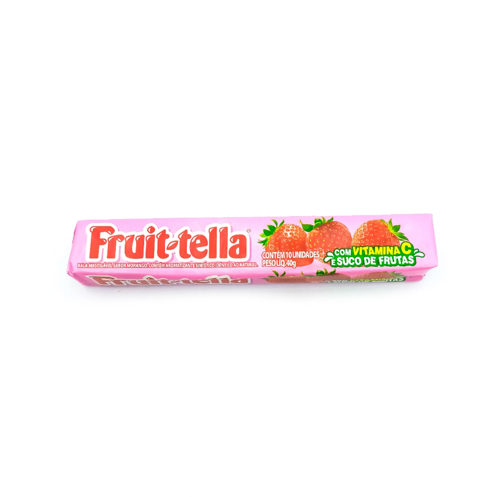 Fruittella Mastigável Natural Morango 16unidade X