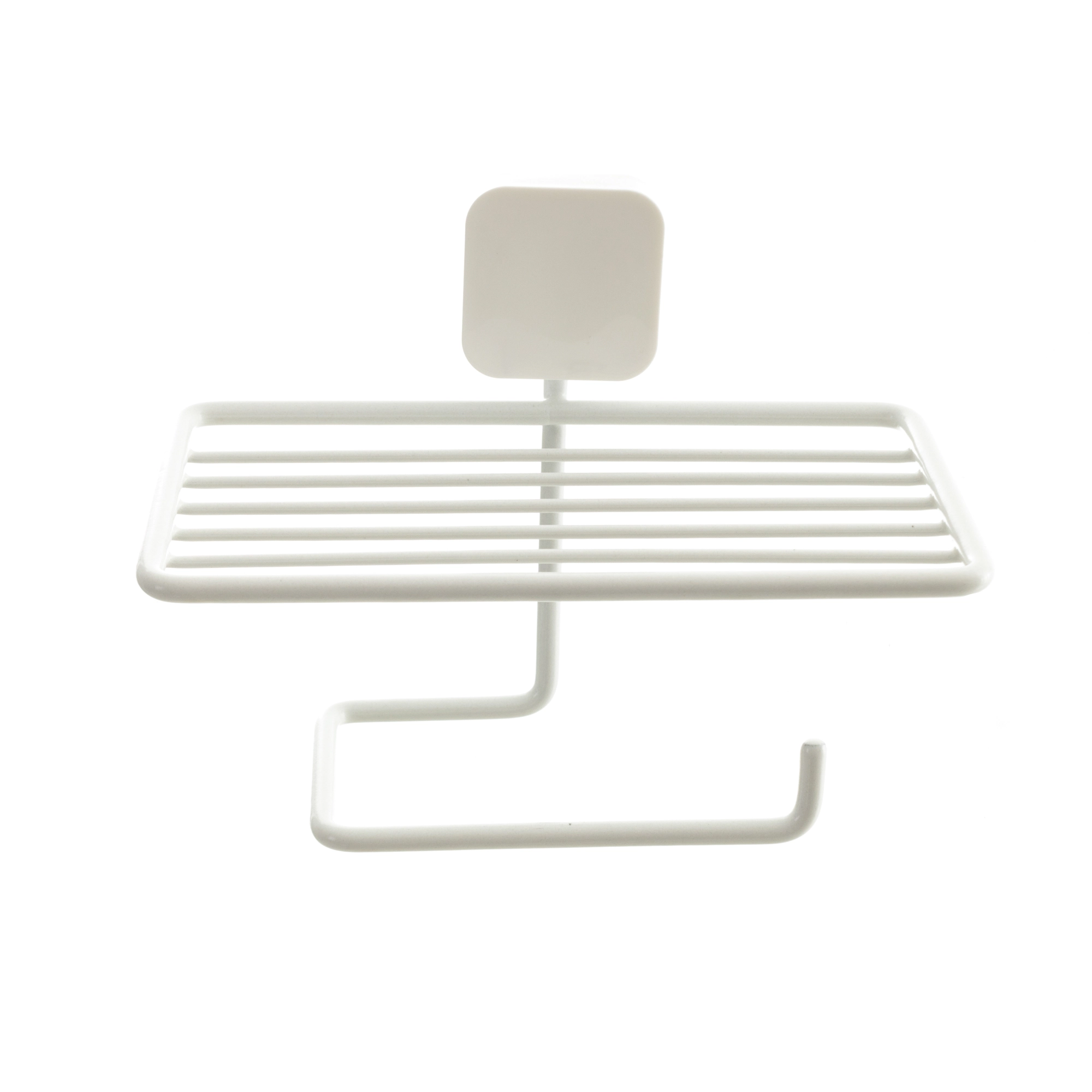 Papeleira Parede Suporte Celular Branco 15144.1.1 Metaltru