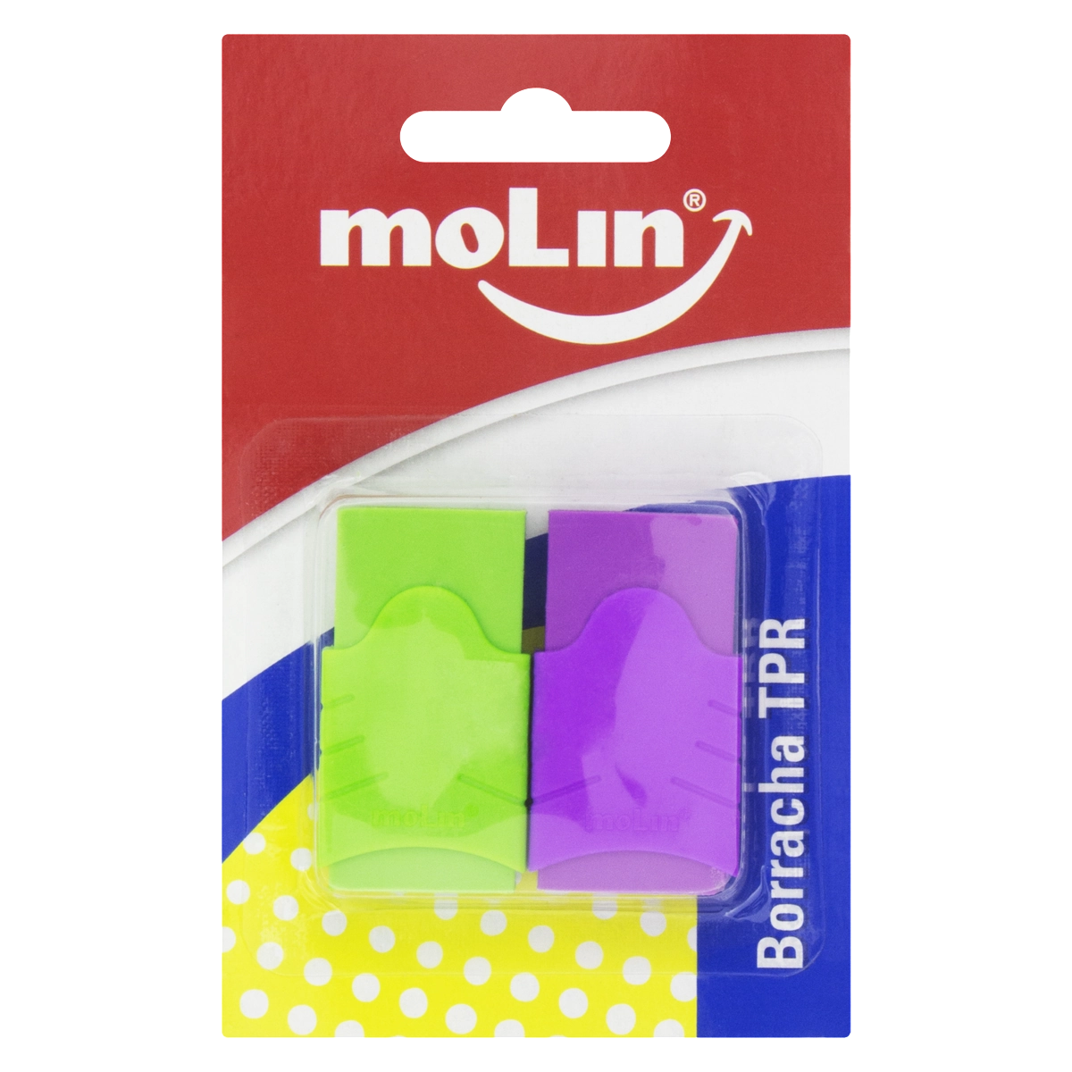 Borracha Neon Molin 2 Unidades