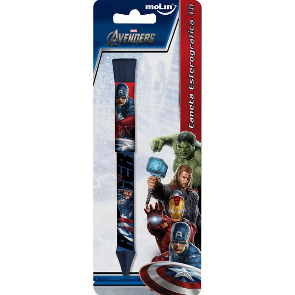 Molin Tn Avengers Esferográfica Azul 1 Unidade