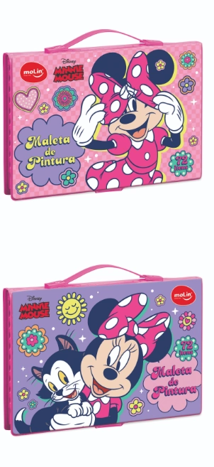 Maleta De Pintura Retangular Minnie Molin