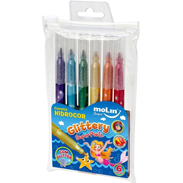 Molin Super Glittery Hidrográfica 6 Unidades