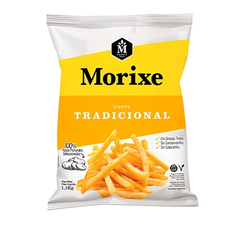 Batata Pré Frita Tradicional Ultracongelada Morixe Pacote 1,1kg
