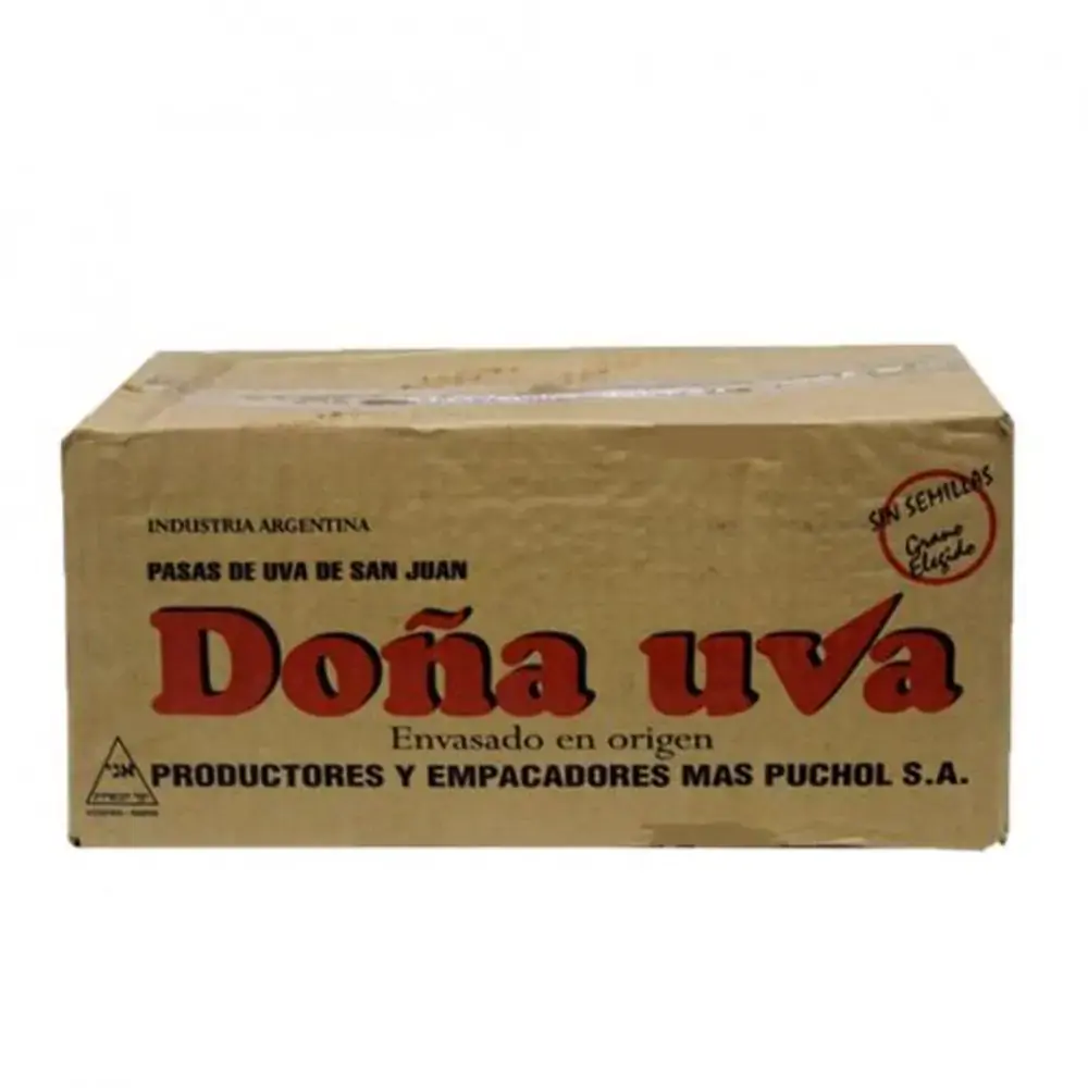 Uva Passa Escura Argentina Sem Caroco Cx 10 Kg