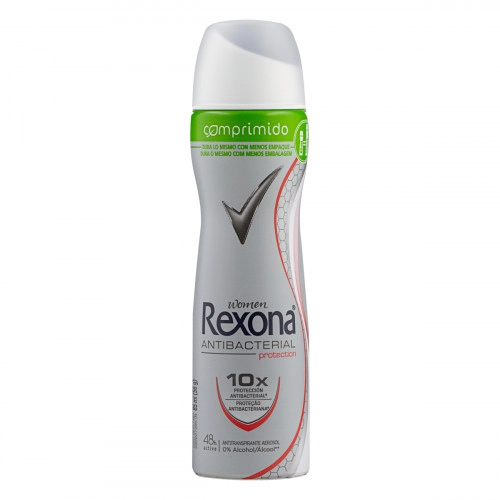Antitranspirante Aerossol Antibacterial Protection Rexona Women 85ml